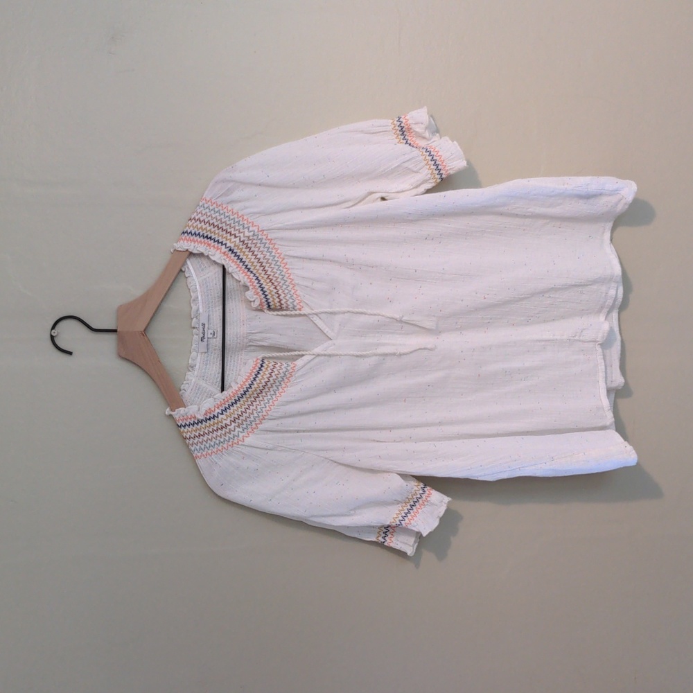 Madewell Embroidered Top